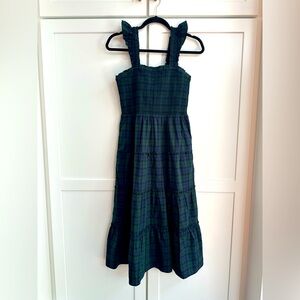 J. Crew Black Smocked Tiered Sundress